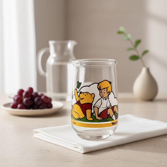 Raquel Welch Other - Vintage Winnie the Pooh & Christopher Clear Glass Welch Jar